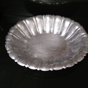 Vintage aluminum carved tray